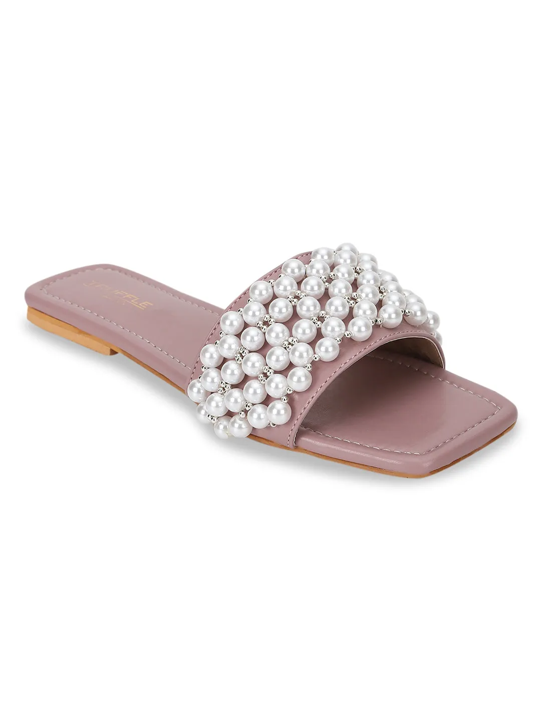 Champagne PU Slip-On Flats (TC-KL004-CHAM)