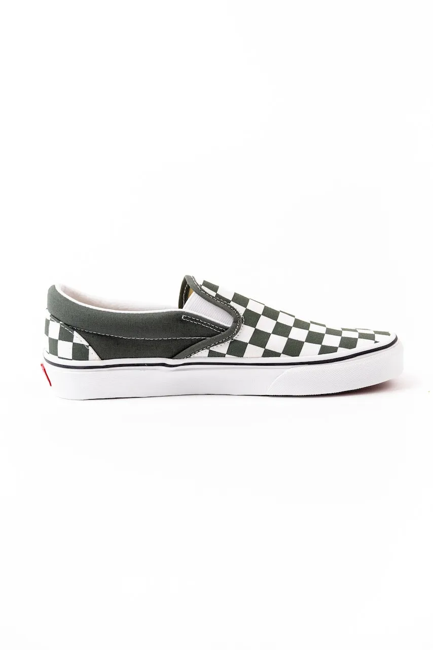 Checkerboard Slip On Vans