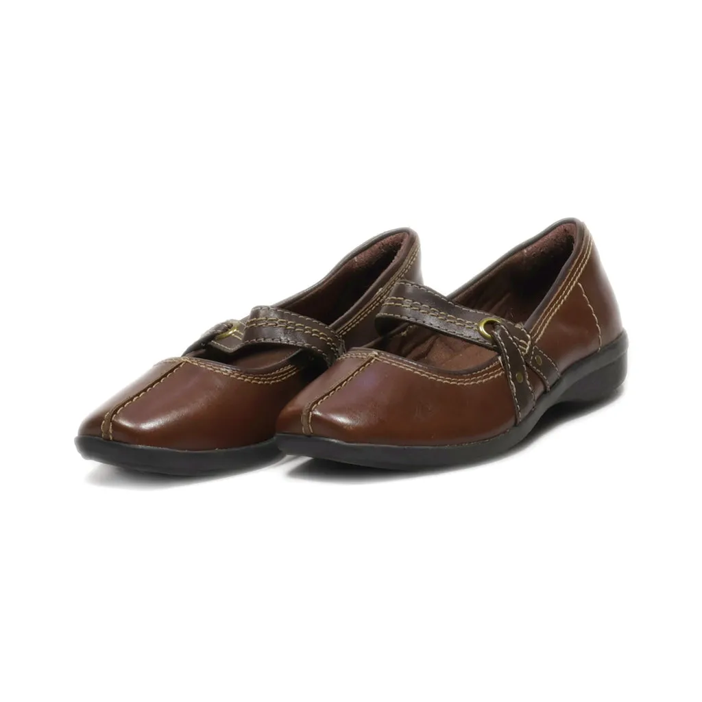 Clarks Slip Ons Leather Brown Colour For Women