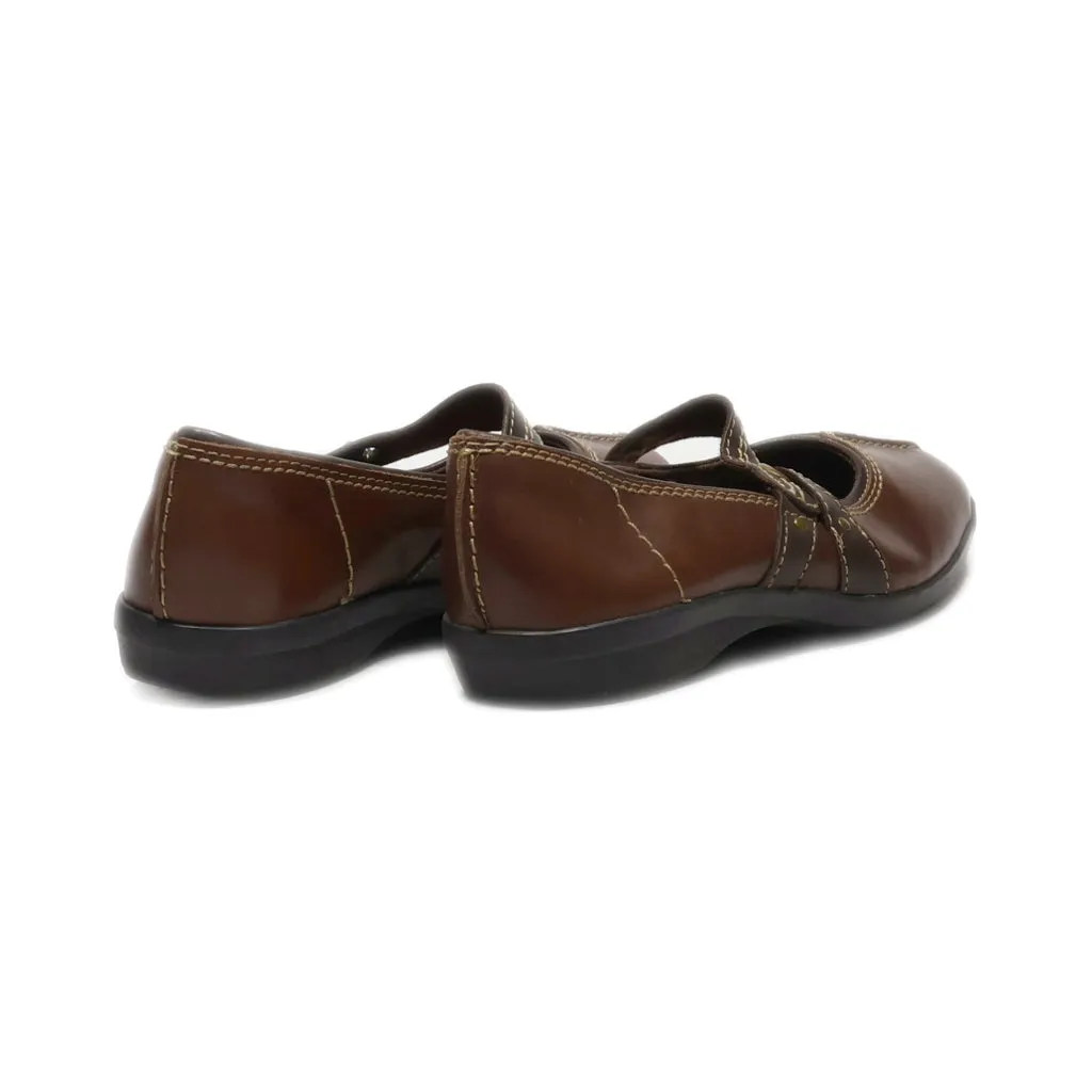 Clarks Slip Ons Leather Brown Colour For Women