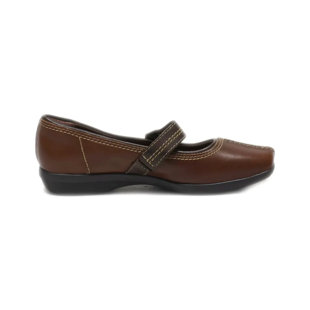 Clarks Slip Ons Leather Brown Colour For Women