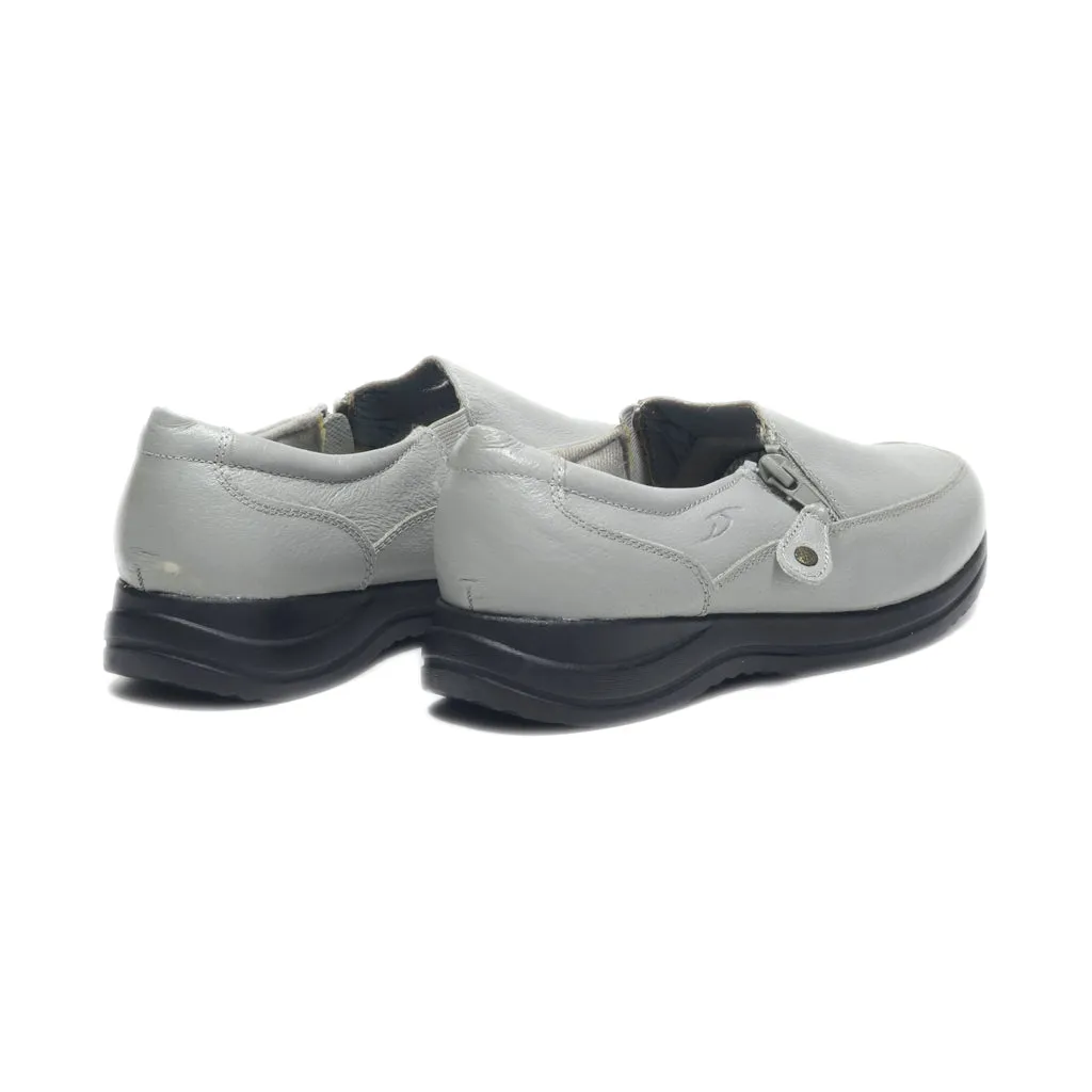 Dr. Scholl'S Slip Ons Leather Grey Colour For Women