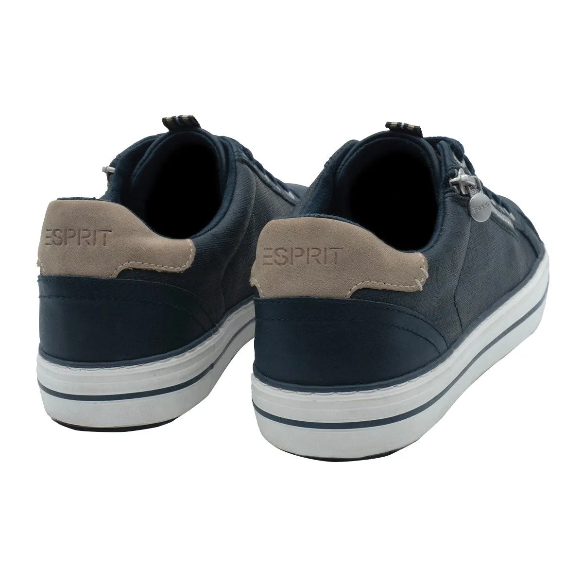 Esprit Low-Top Sneakers Leather Blue Colour For Women