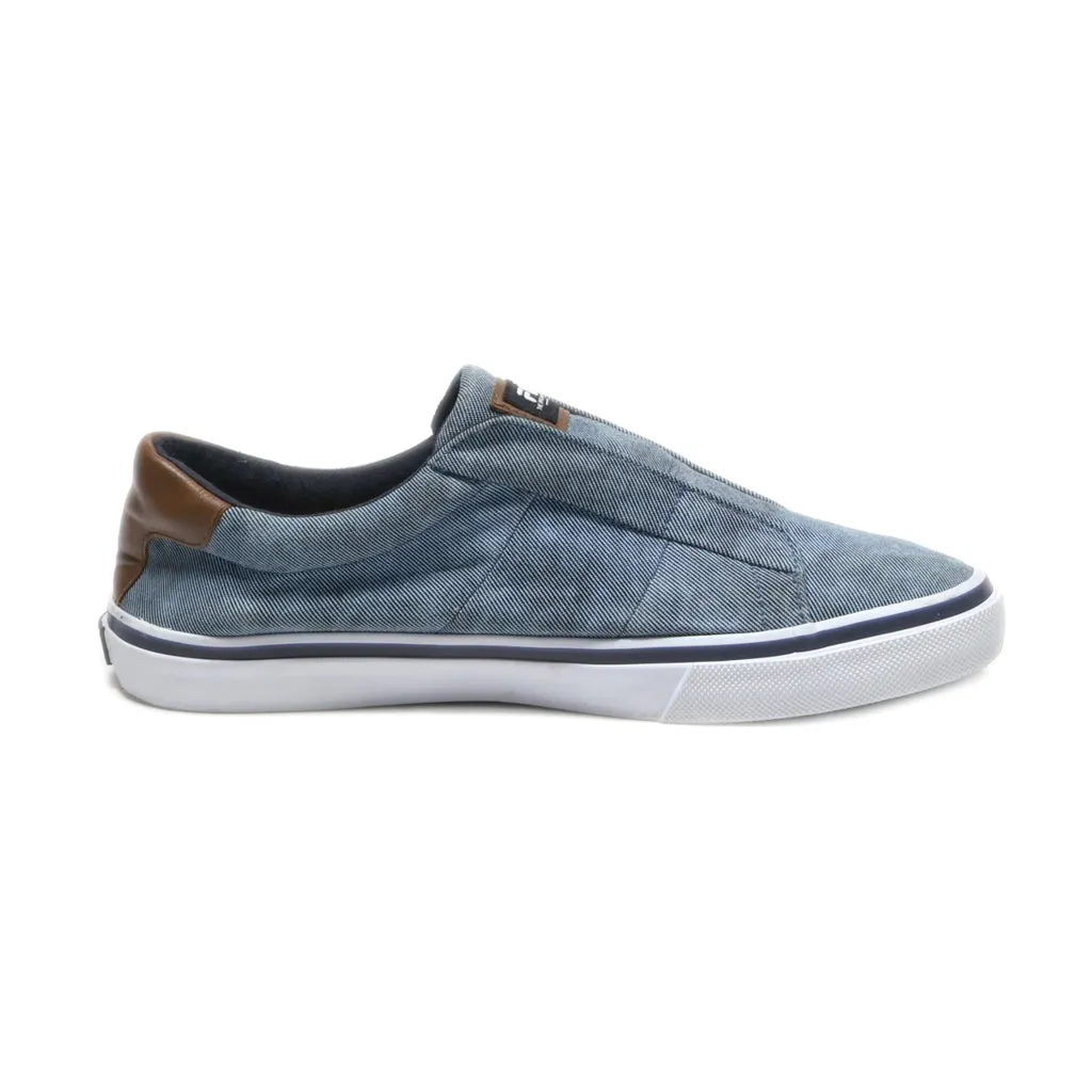 Fila Denim Slip On Low-Top Sneakers Canvas Blue Colour For Men