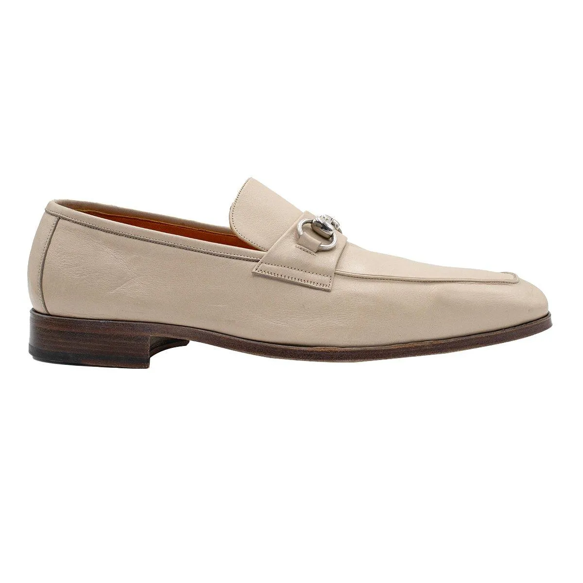 George'S Formal Slip Ons Leather Beige Colour For Men