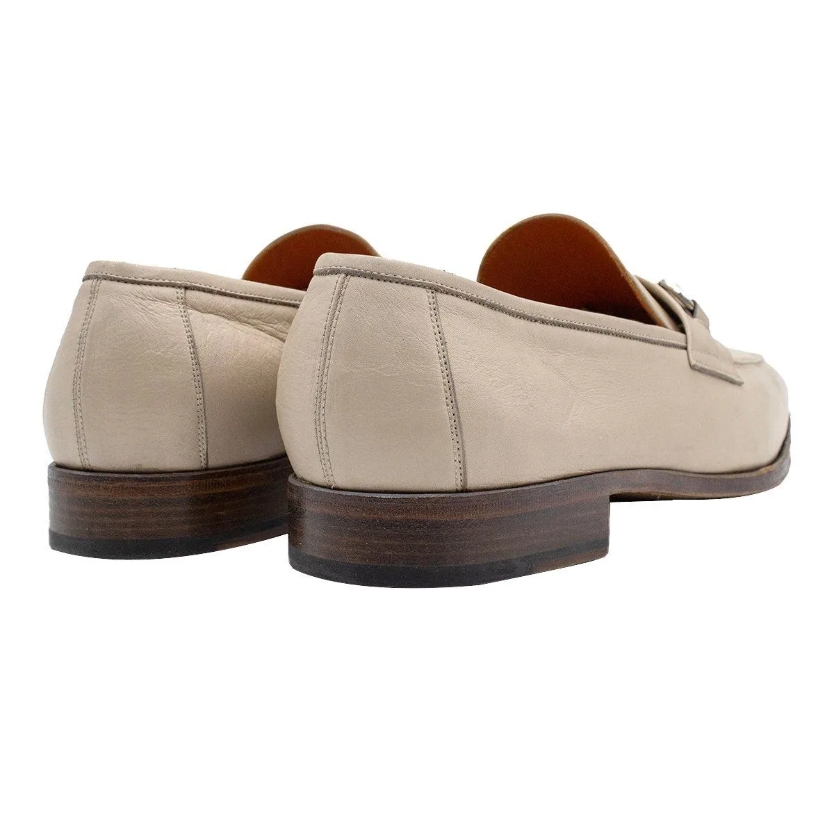 George'S Formal Slip Ons Leather Beige Colour For Men