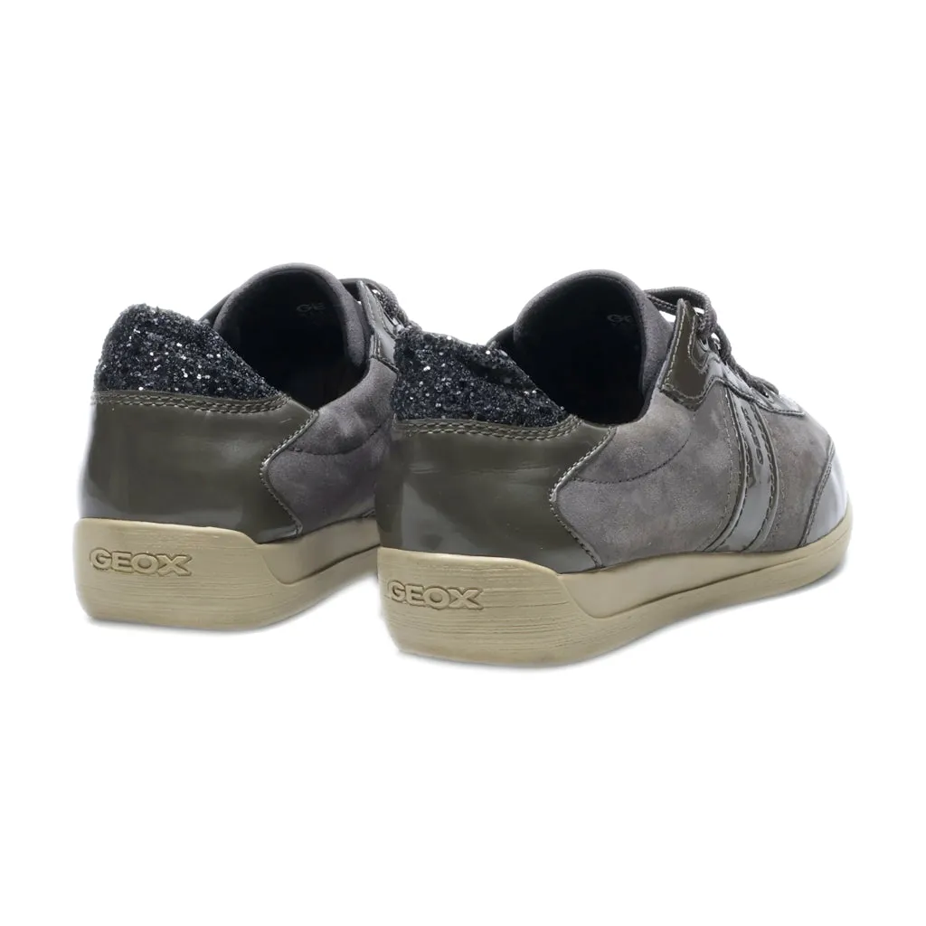 Geox Low-Top Sneakers Leather Grey Colour For Women