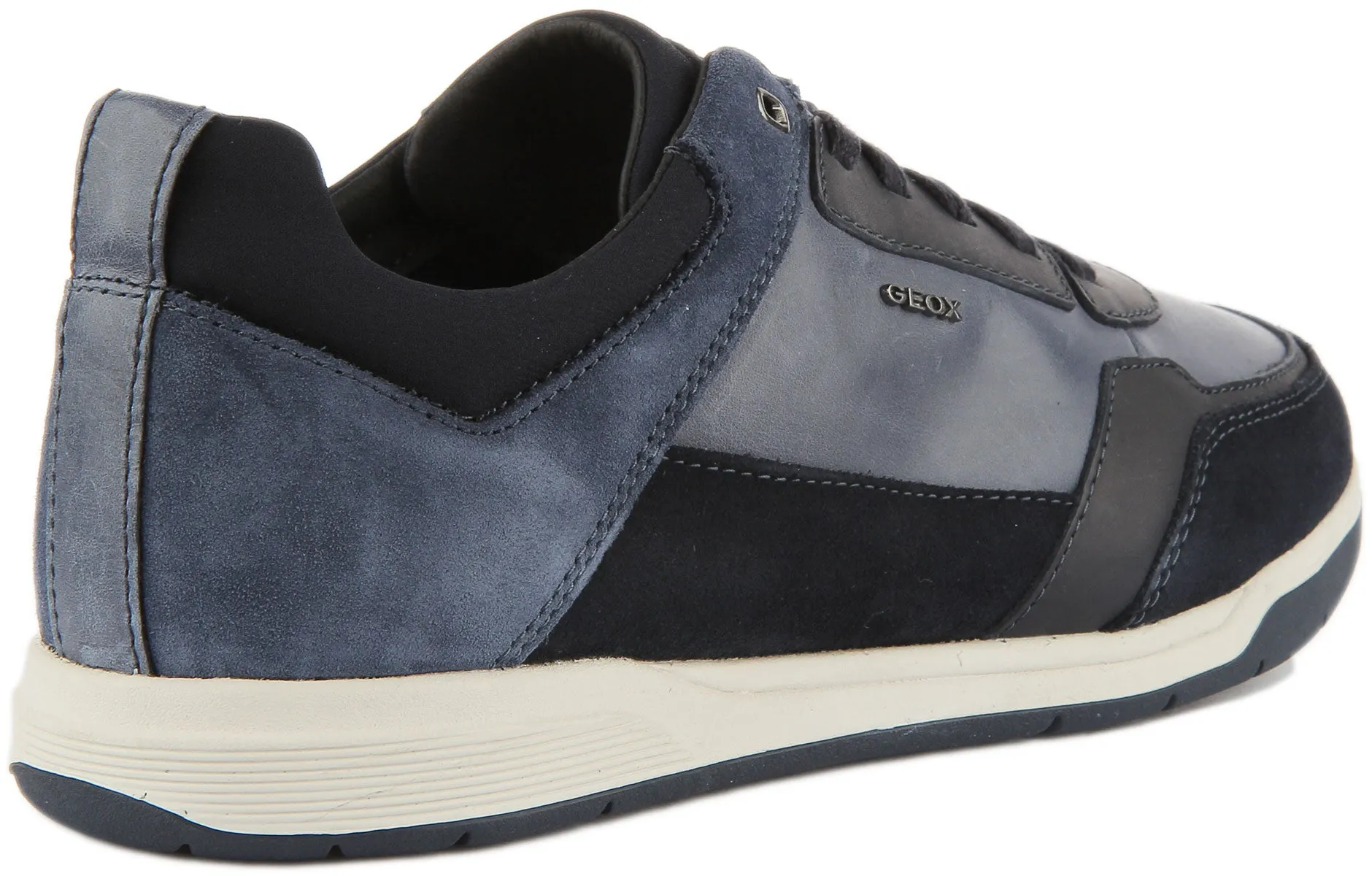 Geox Spherica Shock Absorbing Trainers In Navy For Men