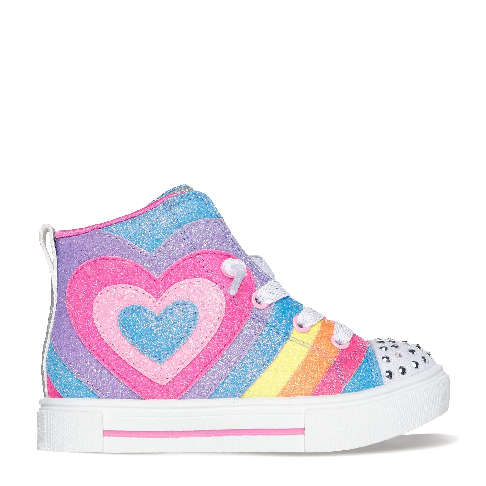 Girl's Skechers, Twinkle Toes: Twinkle Sparks - Heart Pop Sneaker - Toddler