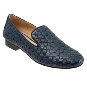 Gracie Navy Casual Leather Shoes