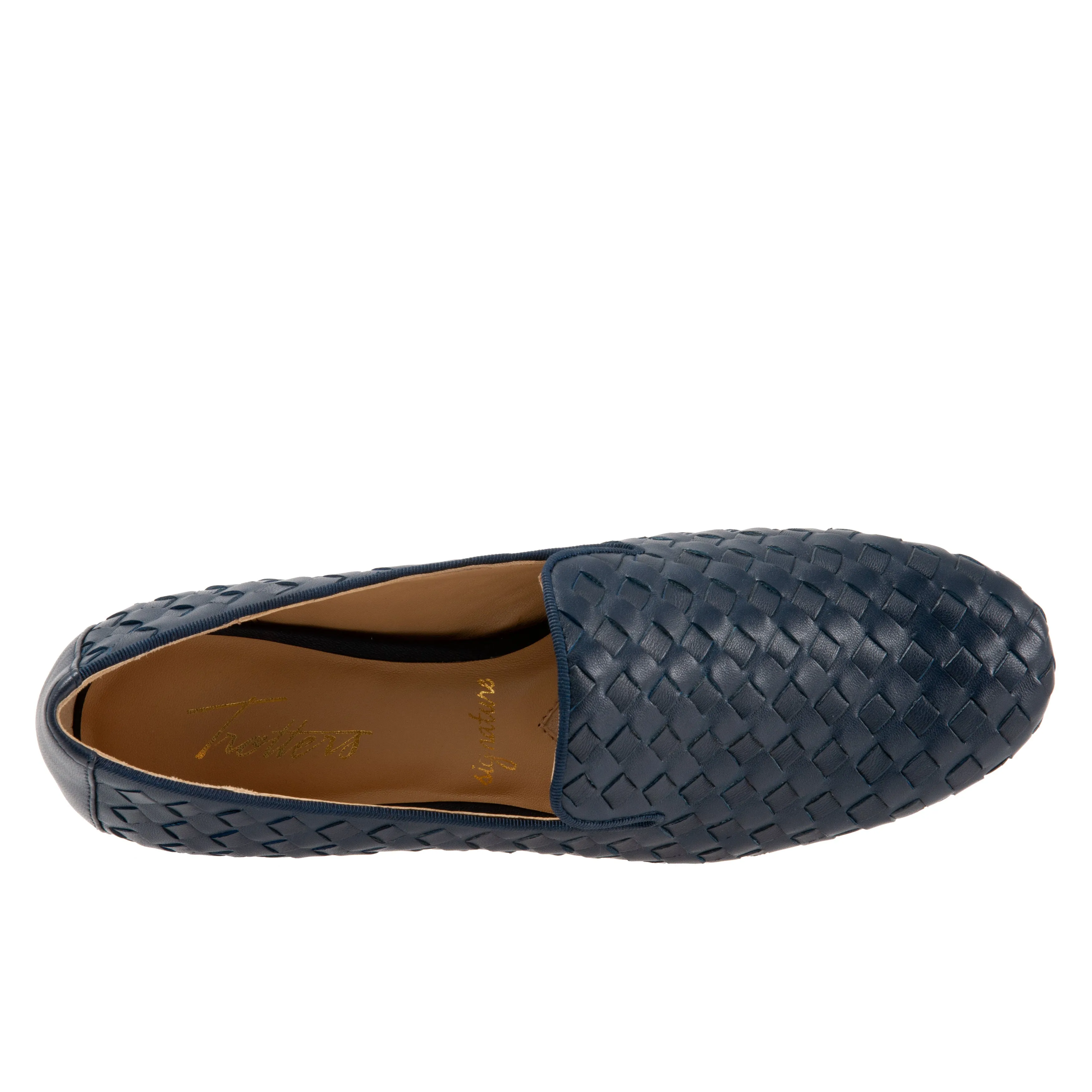 Gracie Navy Casual Leather Shoes