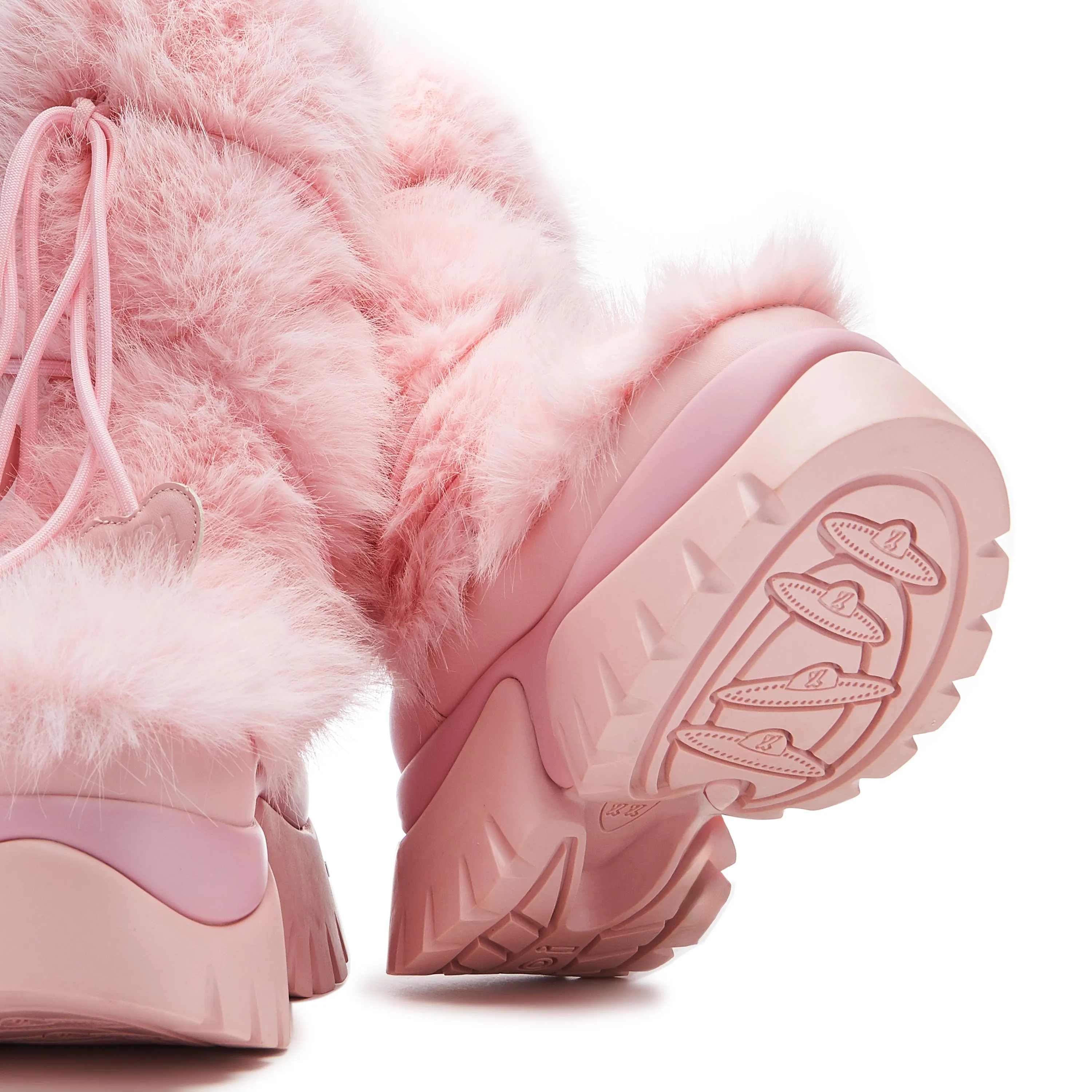 Kawaii Sasquatch Fluffy Snow Boots - Pink