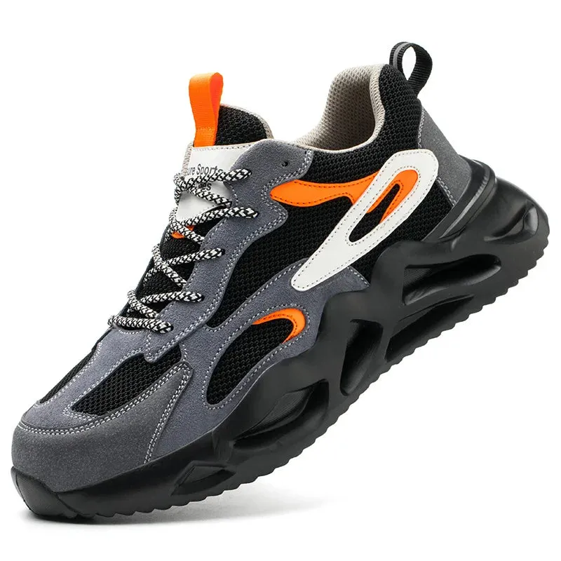 Man Insulation Blocking Current Work Safety Shoes Lightweight Anti-smash Sneakers - MS50290