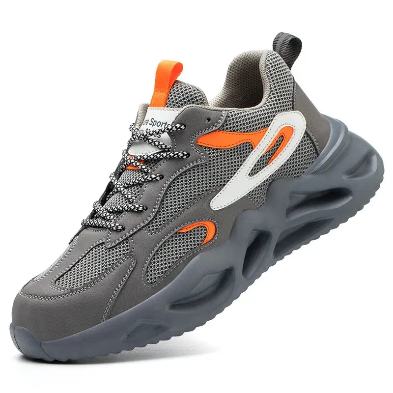 Man Insulation Blocking Current Work Safety Shoes Lightweight Anti-smash Sneakers - MS50290