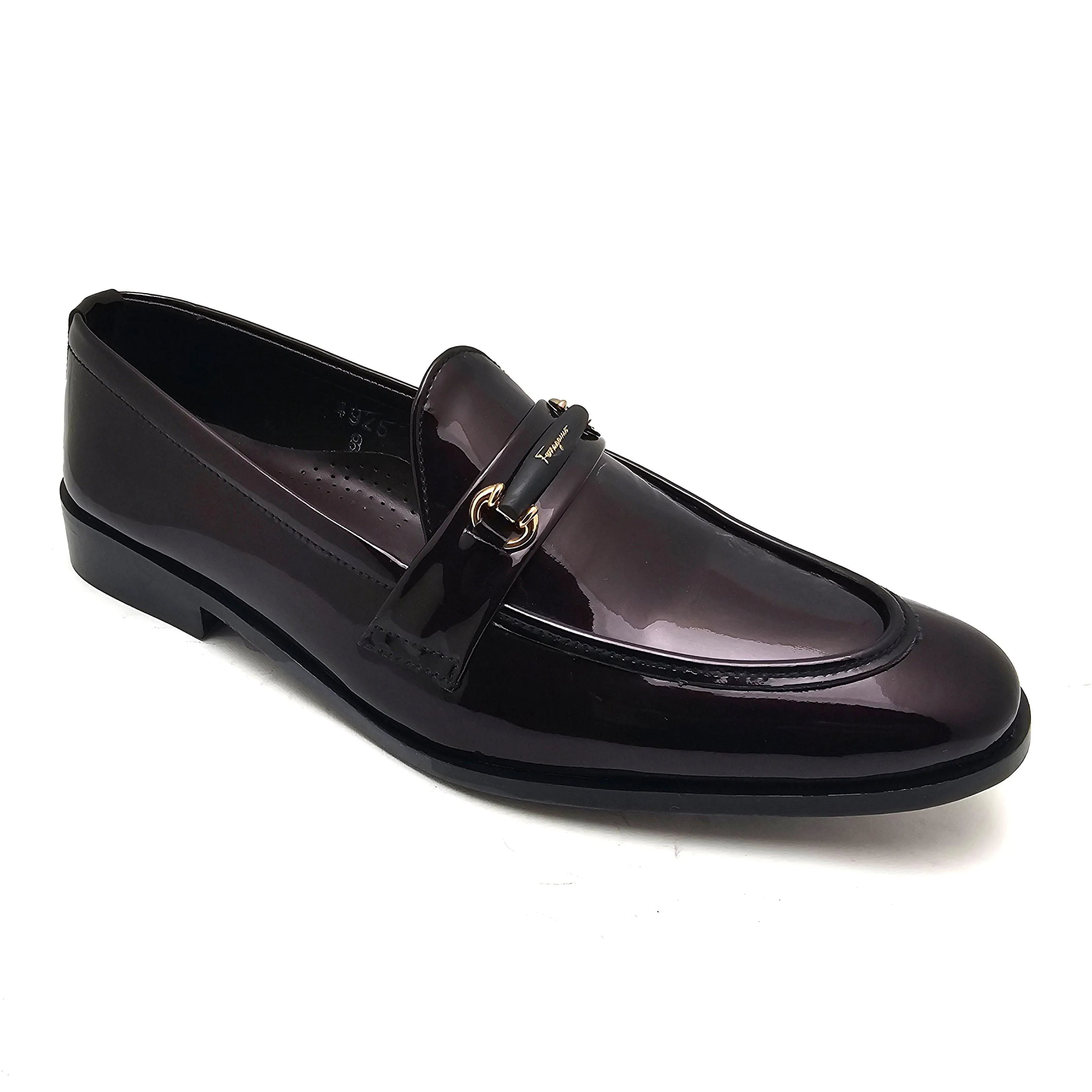 Maroon Patent Formal Slip On