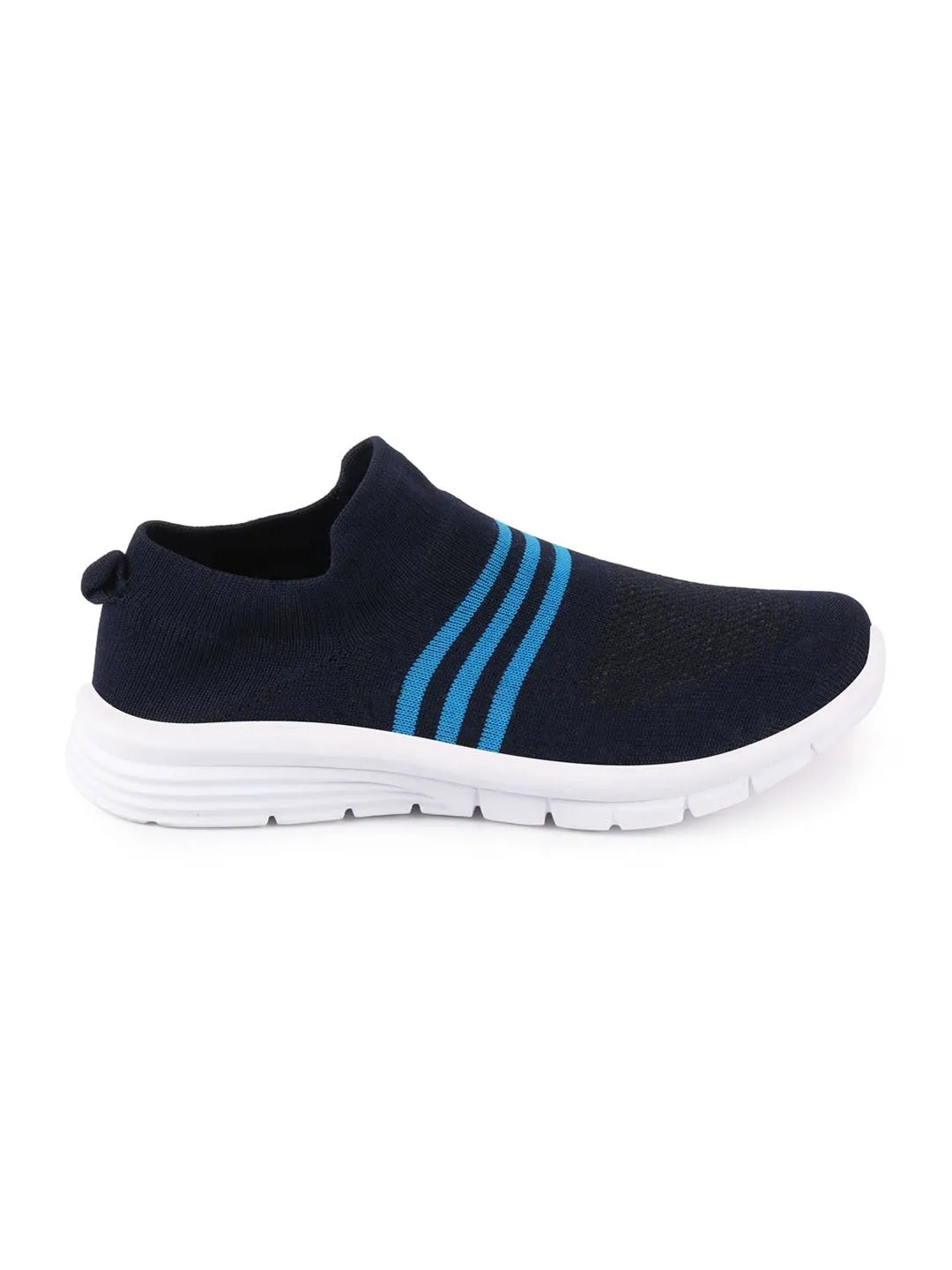 Men Blue Sports & Outdoor Slip On Walking Shoes