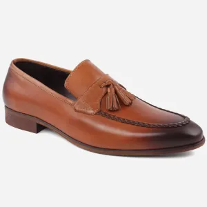 Men “SAVVEL” Stitched Detail Shaded Tassel Formal Shoes