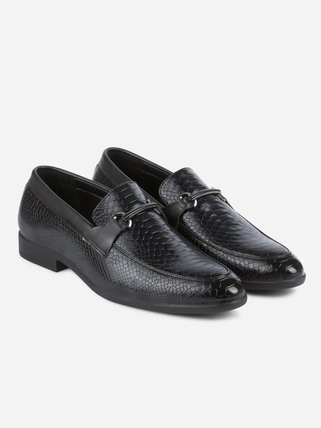 Men's Black Semi Fomal Formal Slip On (IX1087)