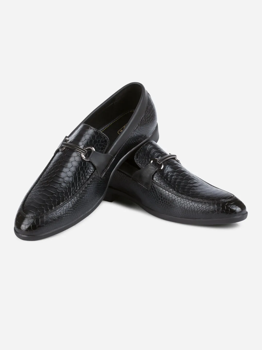 Men's Black Semi Fomal Formal Slip On (IX1087)