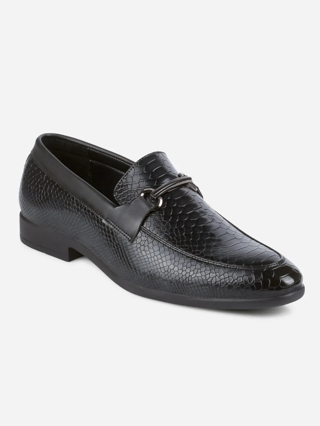 Men's Black Semi Fomal Formal Slip On (IX1087)