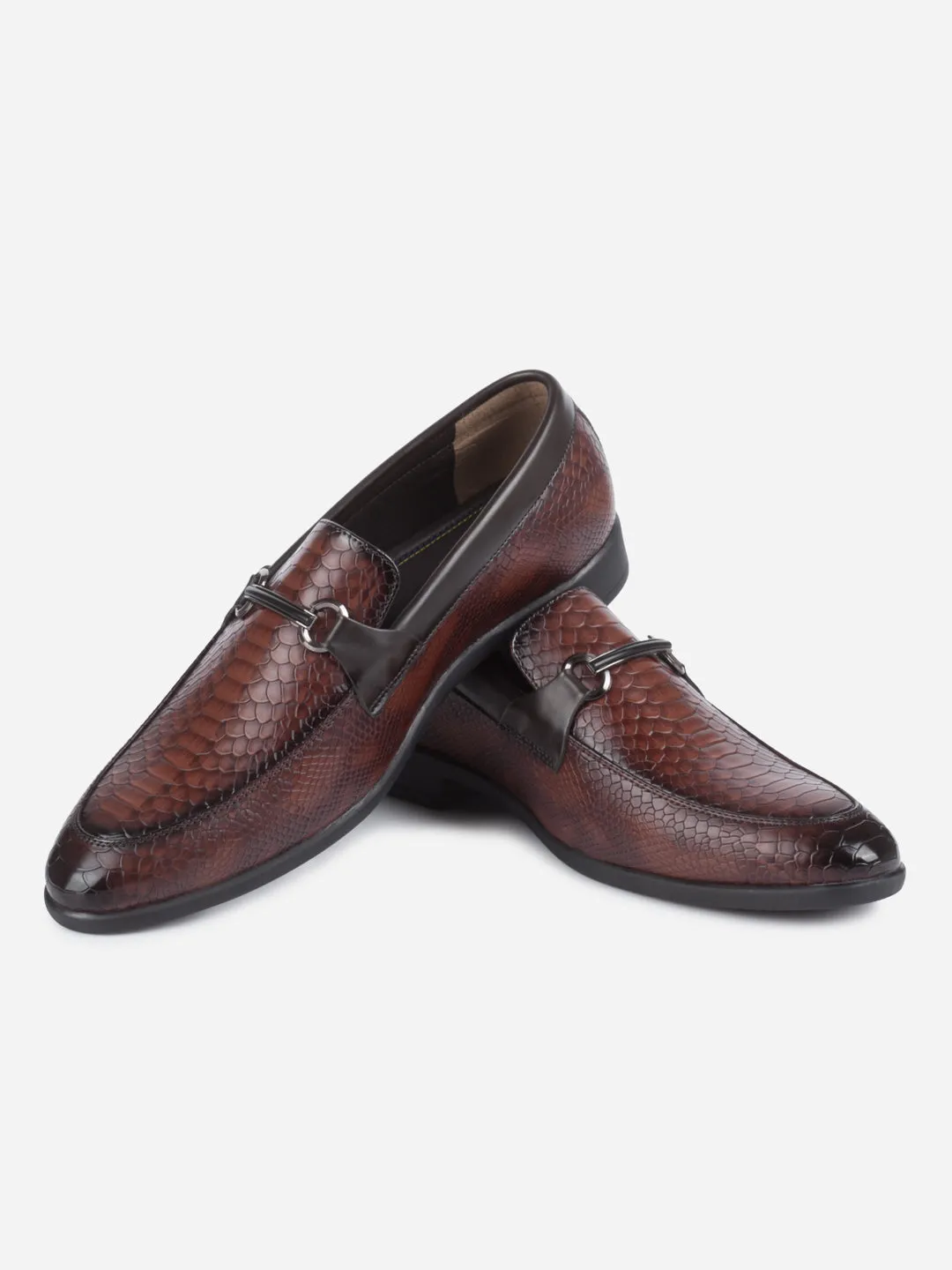 Men's Brown Semi Fomal Formal Slip On (IX1087)