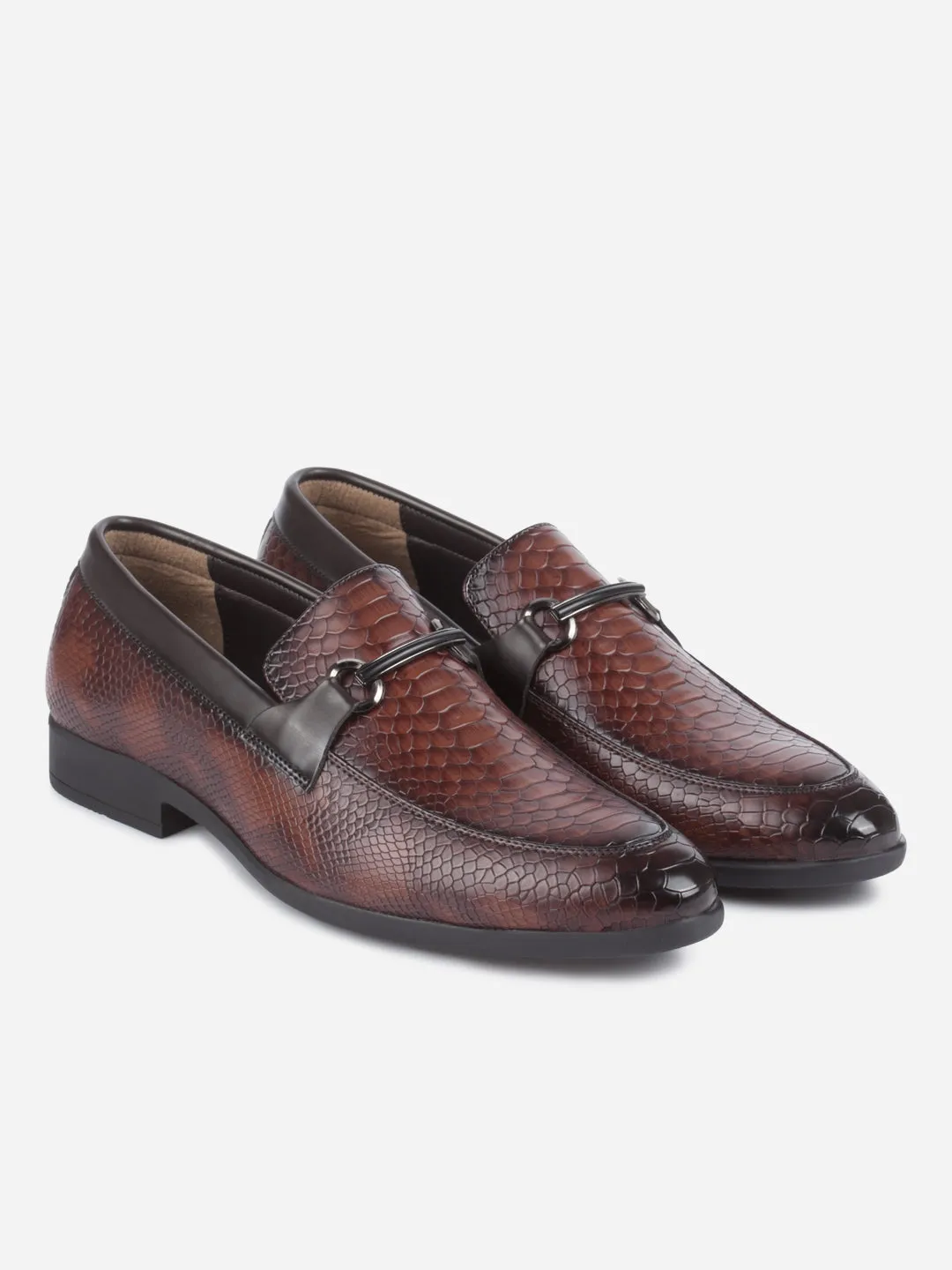 Men's Brown Semi Fomal Formal Slip On (IX1087)