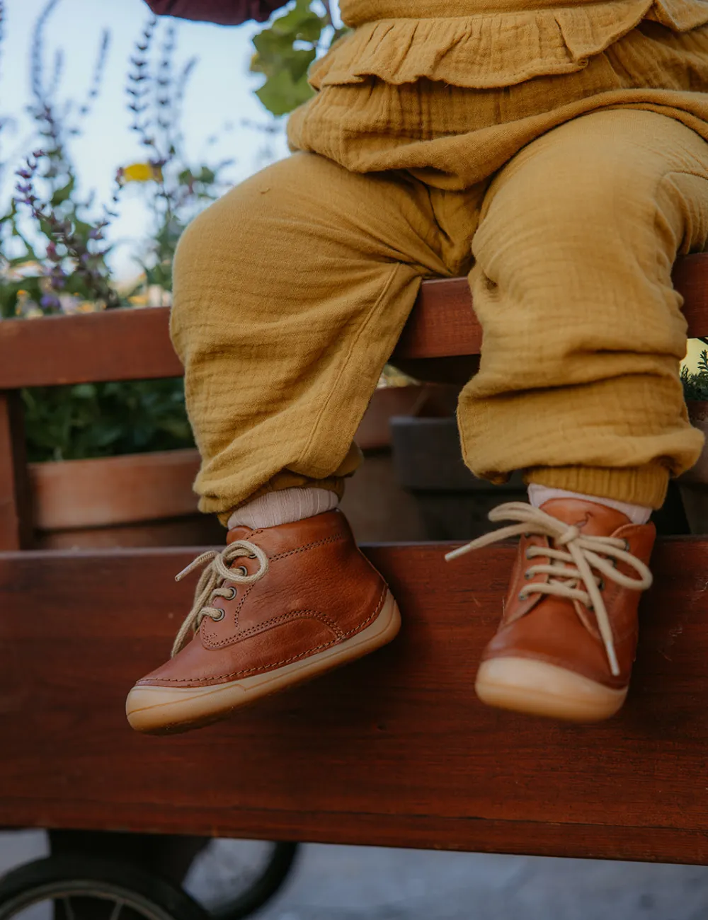 Mini Bootie Lace - Cognac