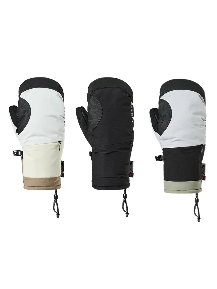 NANEND Colorblock Insulated Ski Mittens