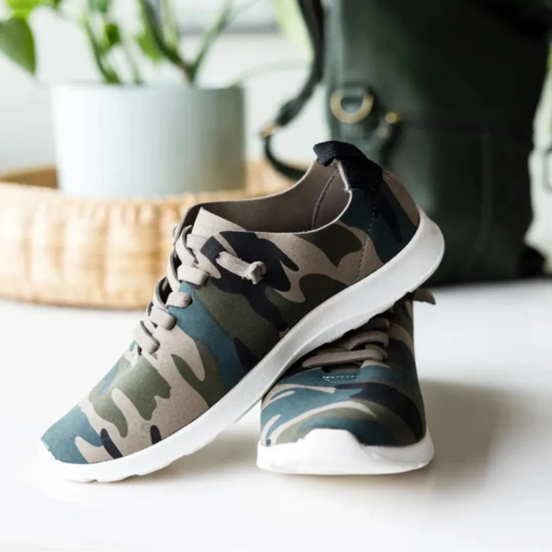 Online Exclusive | Mayo Faux Lace Sneakers in Camo