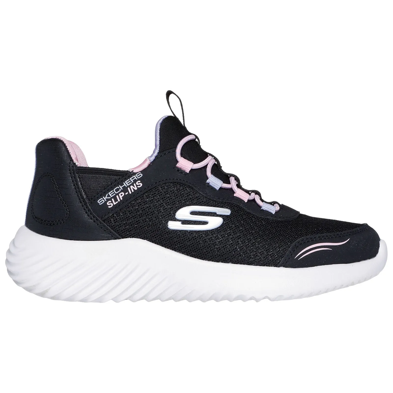 Skechers Junior Bounder Simple Cute Slip-Ins Trainers