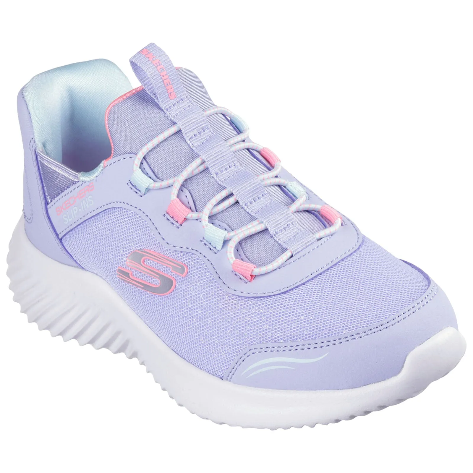 Skechers Junior Bounder Simple Cute Slip-Ins Trainers