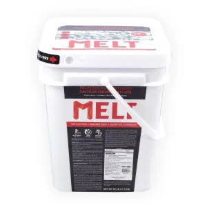 Snow Joe MELT25CCP-BKT Calcium Chloride Pellets Professional Strength Ice Melter | 25-Lbs.