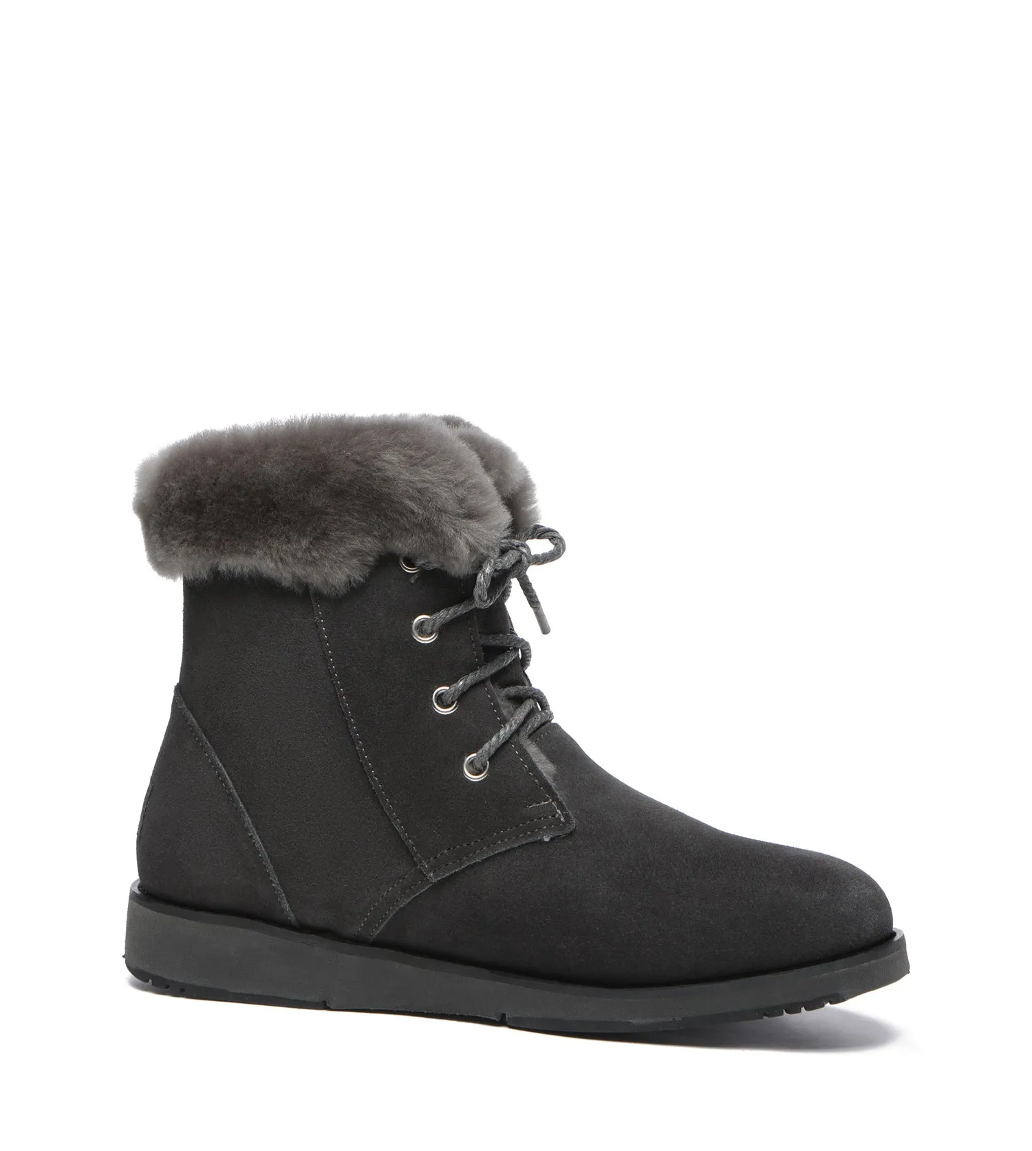 TARRAMARRA Lace Up Ankle Fashion Sheepskin Women UGG Boots Bonnie