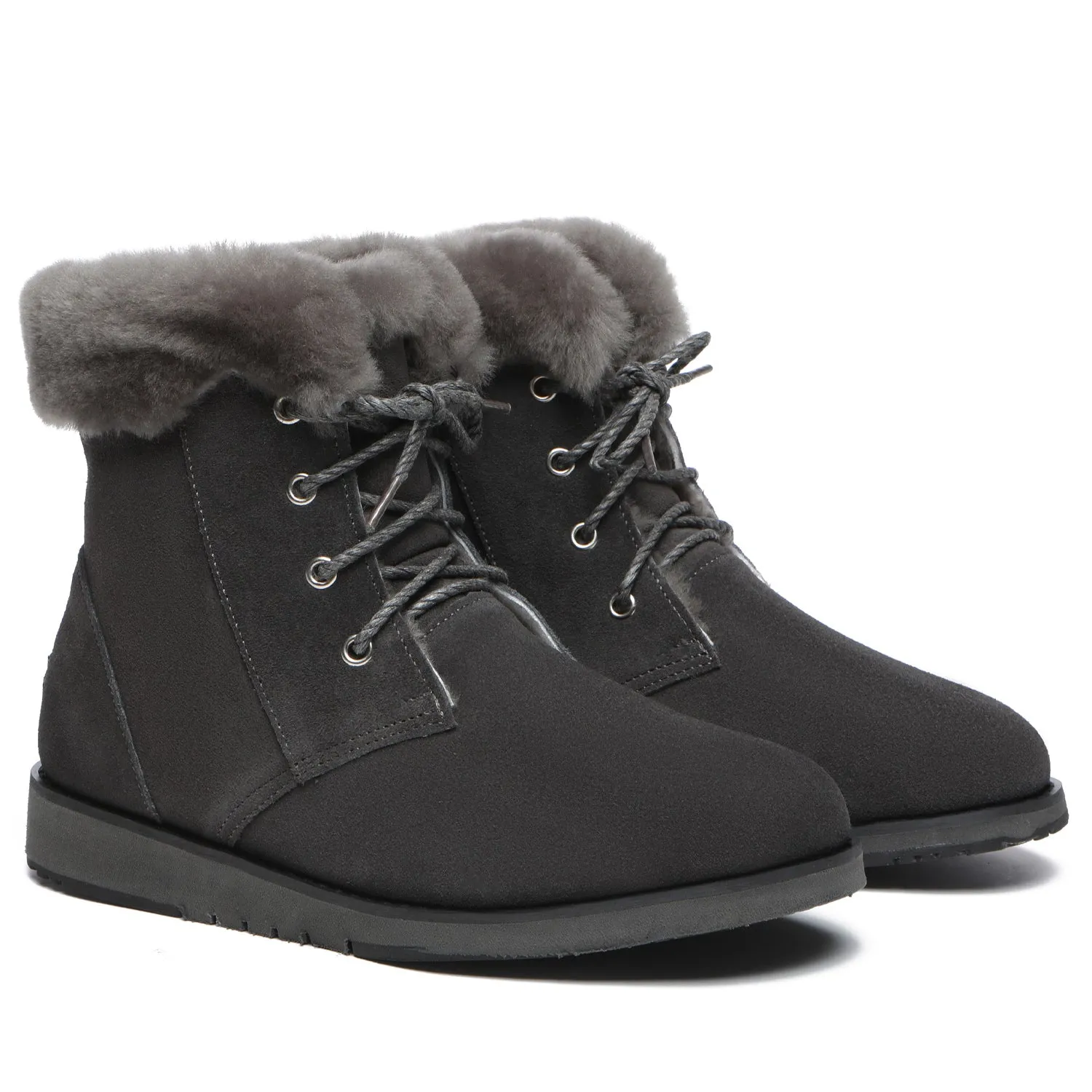 TARRAMARRA Lace Up Ankle Fashion Sheepskin Women UGG Boots Bonnie