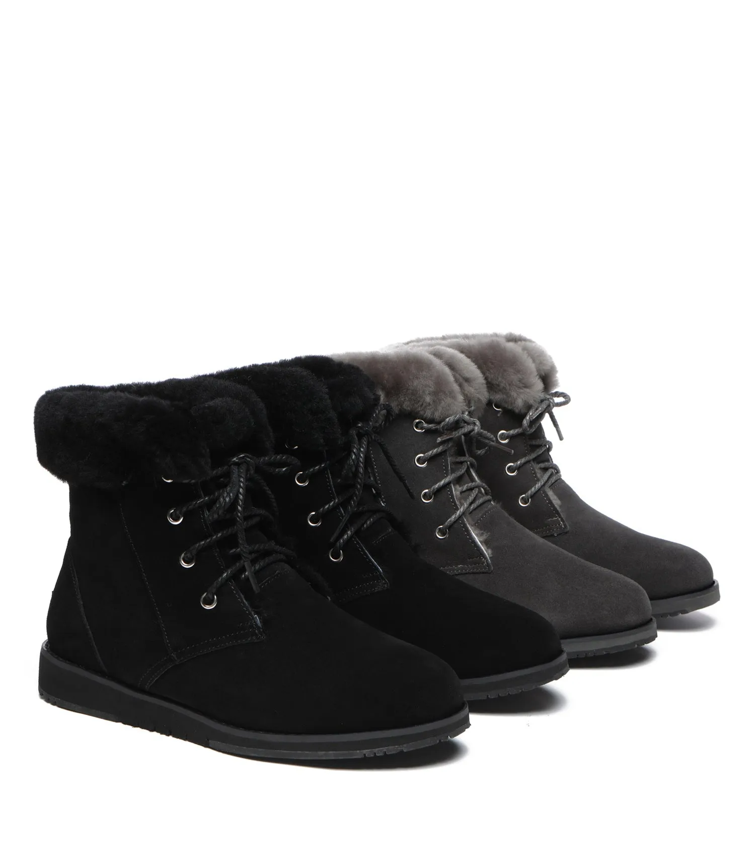 TARRAMARRA Lace Up Ankle Fashion Sheepskin Women UGG Boots Bonnie