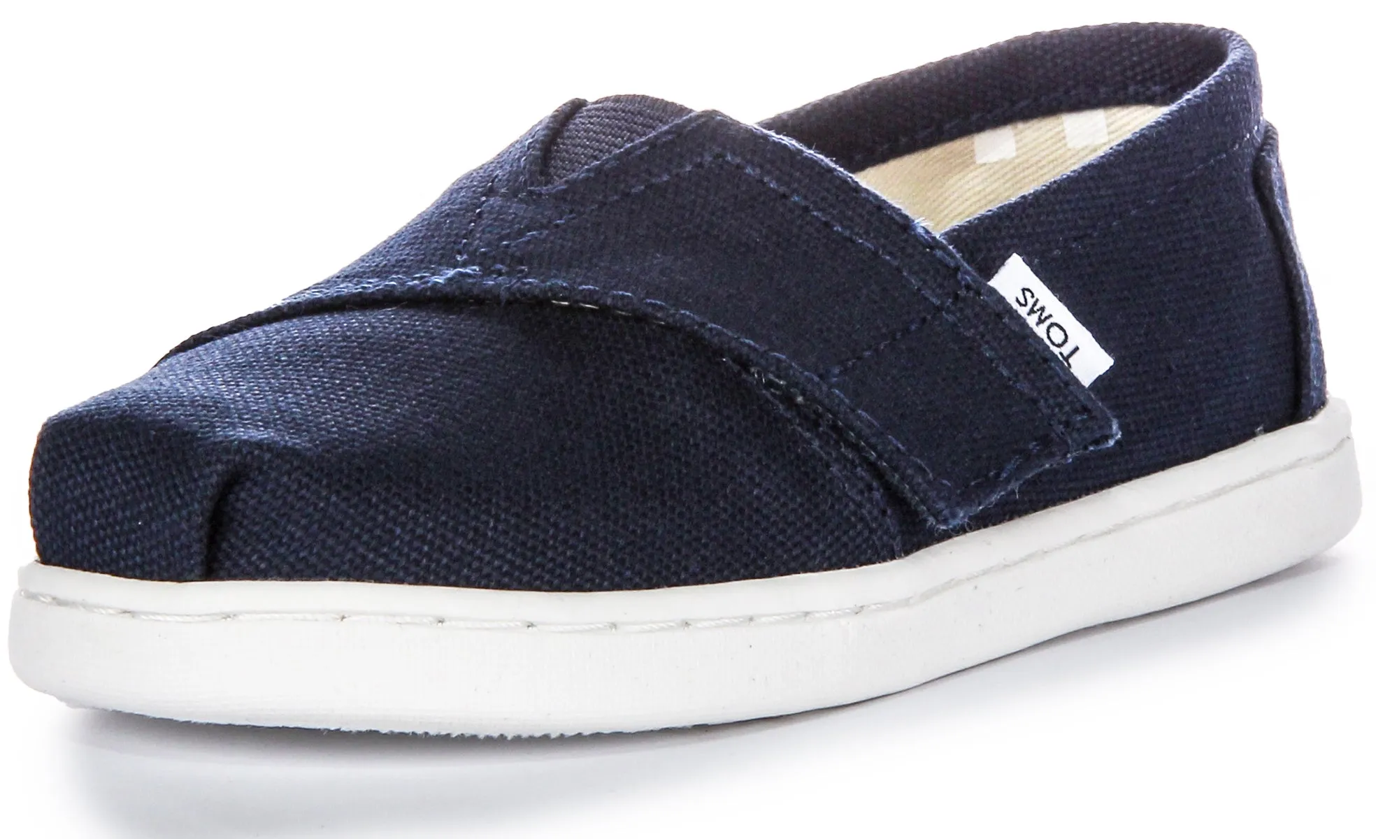 Toms Alpargata Canva In Navy For Toddler