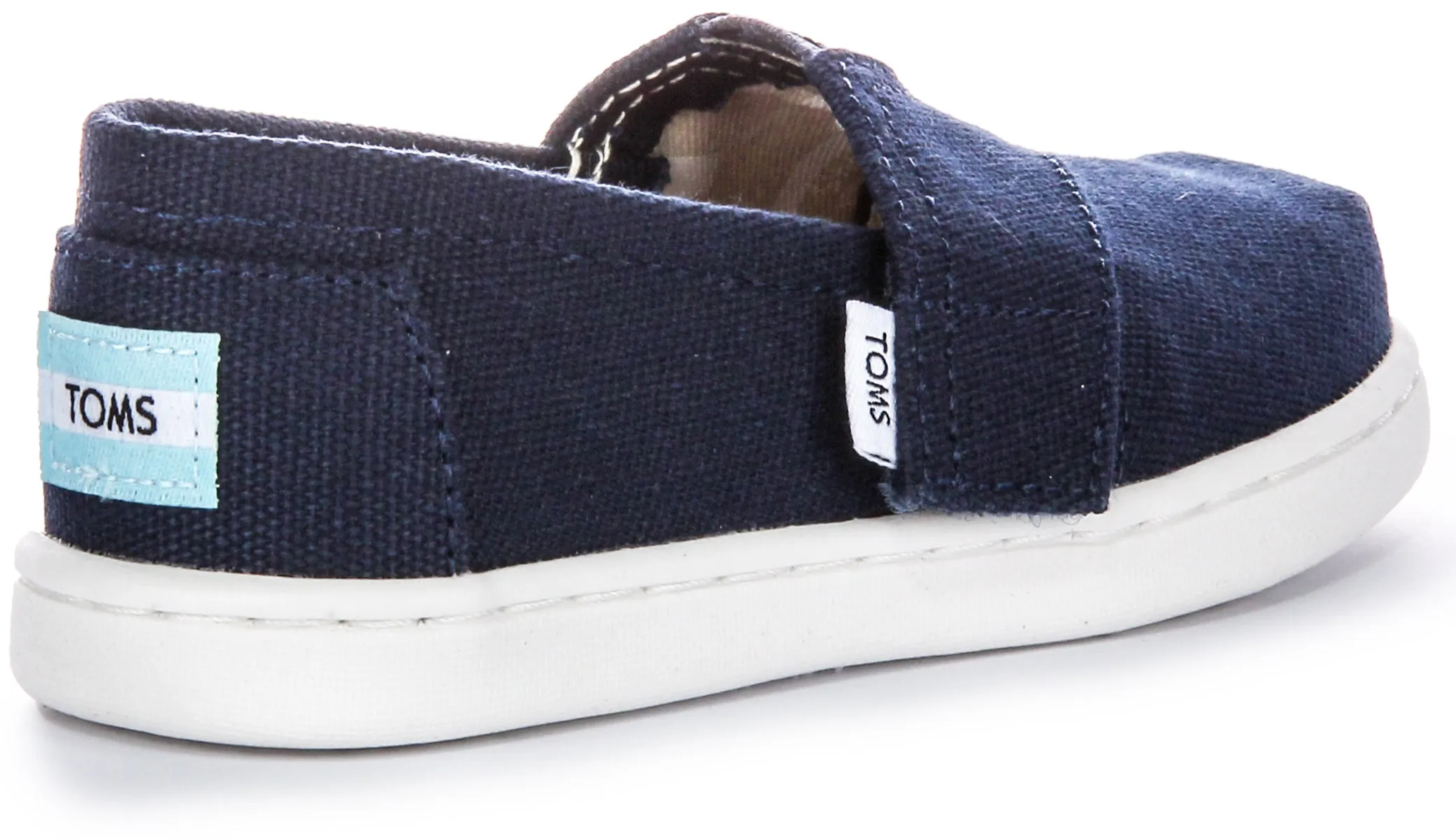 Toms Alpargata Canva In Navy For Toddler