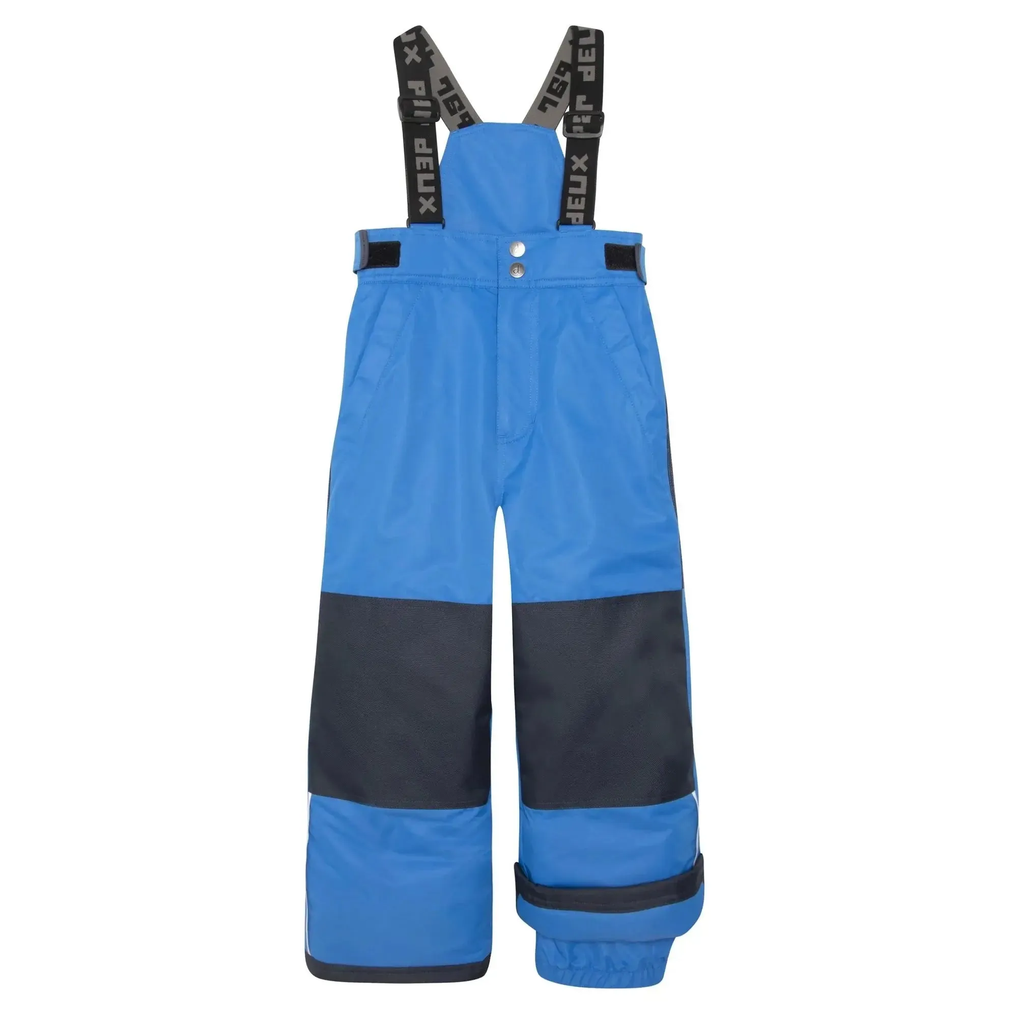 Two Piece Boys Snowsuit Royal Blue With Printed Penguins | DEUX PAR DEUX