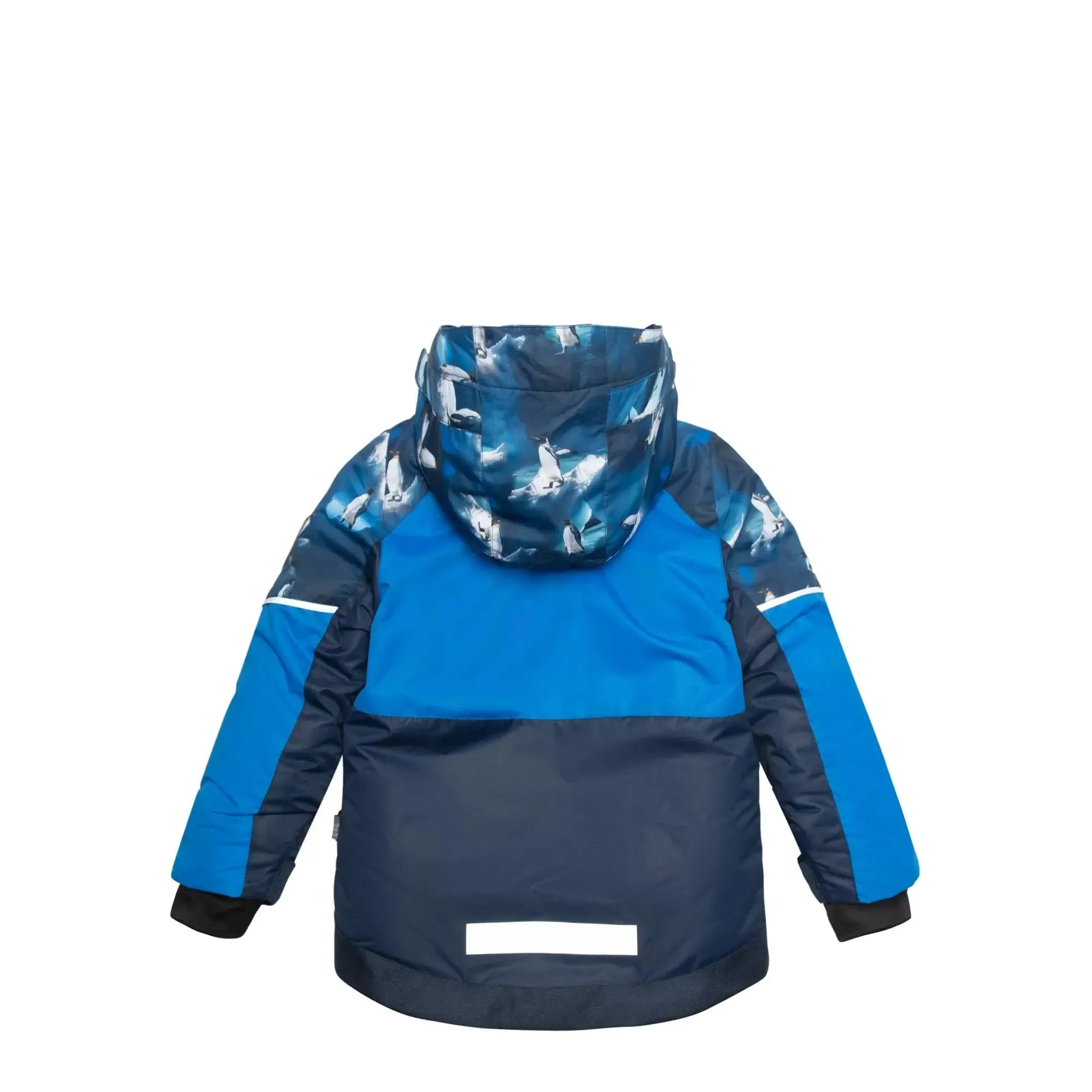 Two Piece Boys Snowsuit Royal Blue With Printed Penguins | DEUX PAR DEUX