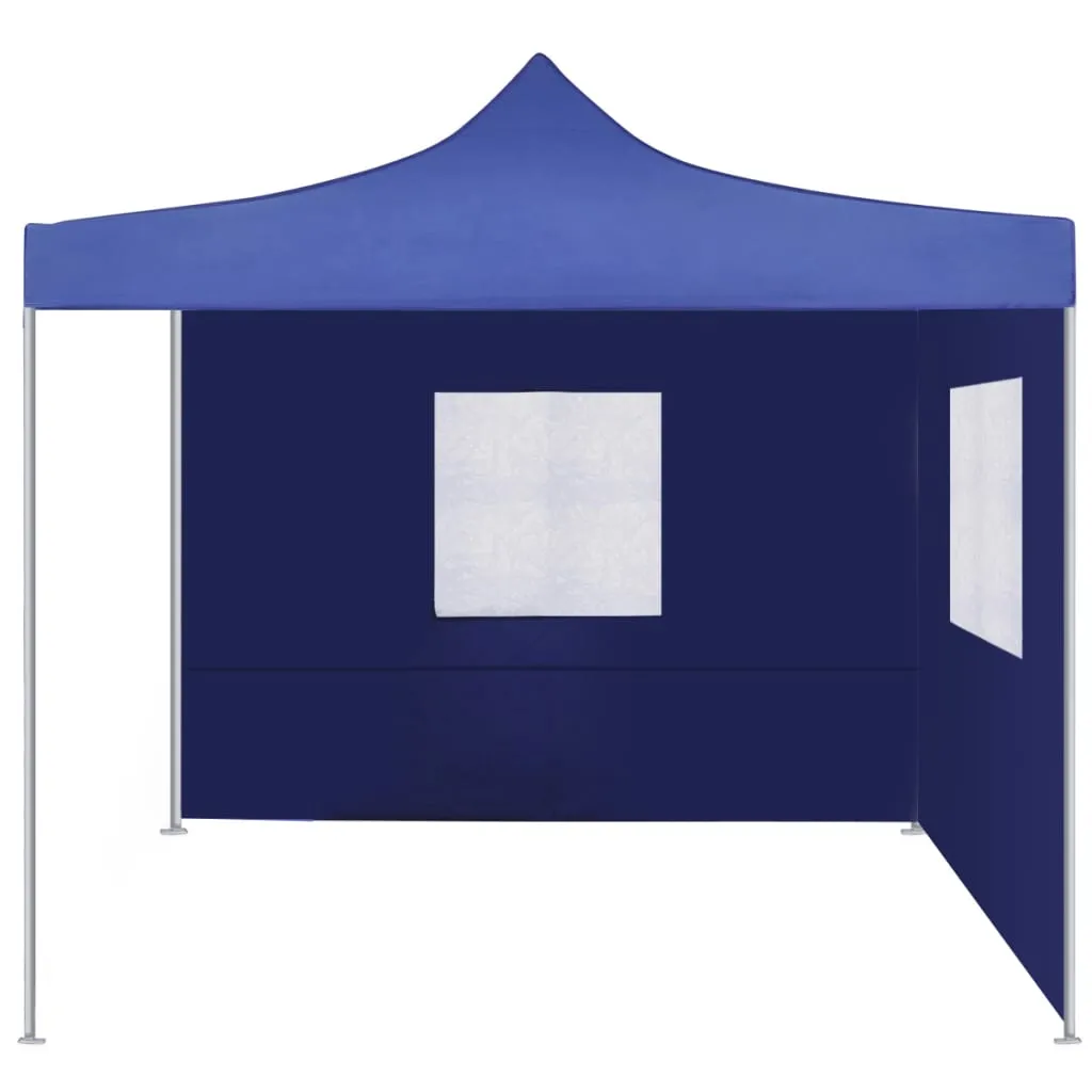 vidaXL Foldable Tent with 2 Walls 3x3 m Blue