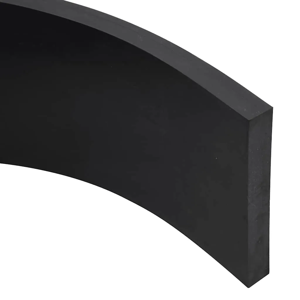 vidaXL Rubber Edge for Snow Plow Black 150x15x2 cm