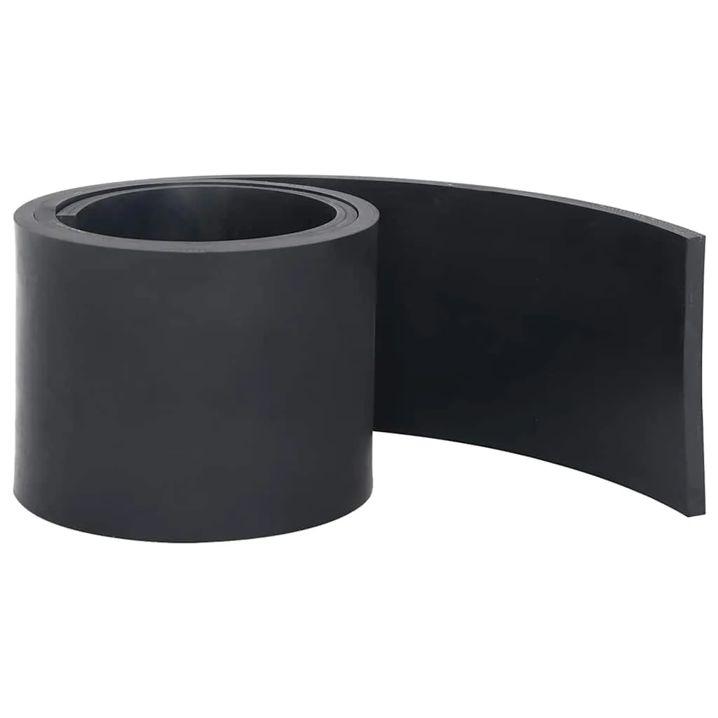 vidaXL Rubber Edge for Snow Plow Black 180x15x1 cm