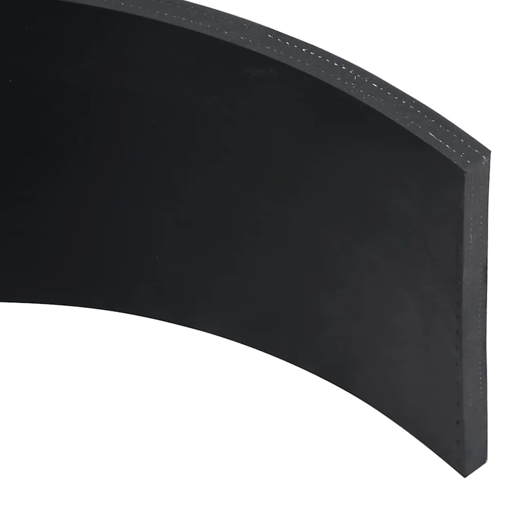 vidaXL Rubber Edge for Snow Plow Black 180x15x1 cm