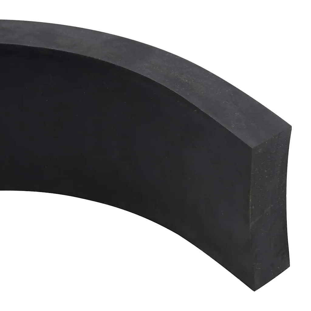 vidaXL Rubber Edge for Snow Plow Black 200x10x2 cm