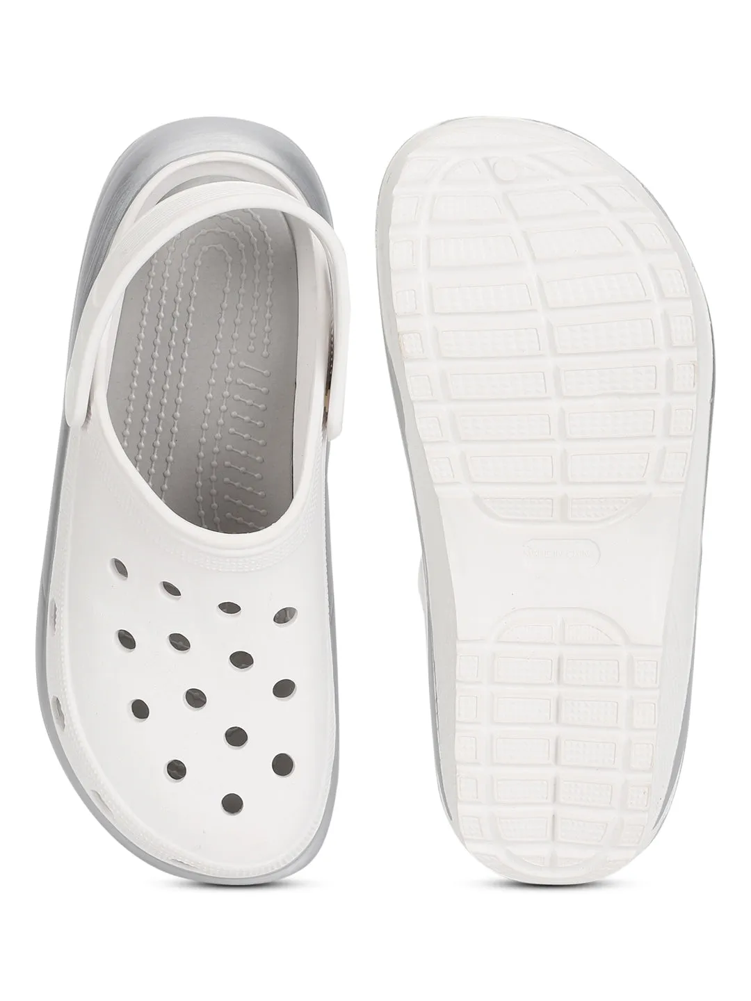 White PU Slip-On Croc Flats (TC-RS3496-WHT)