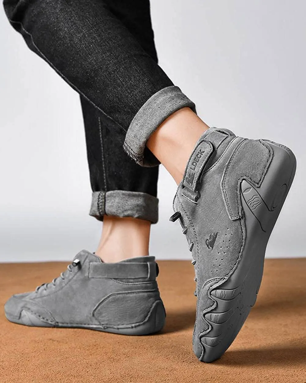 Women Velcro Suede High Boots Beck Shoes