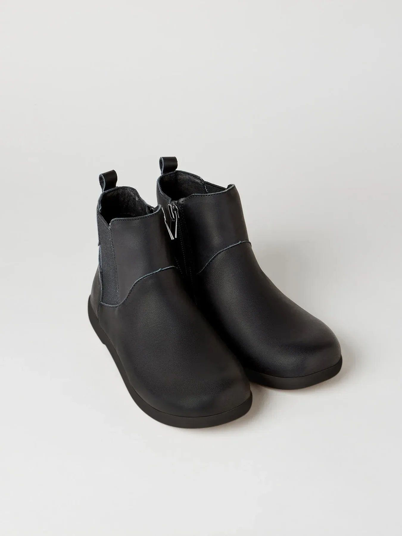 Zig & Star: Rockit School Boots - Black Leather