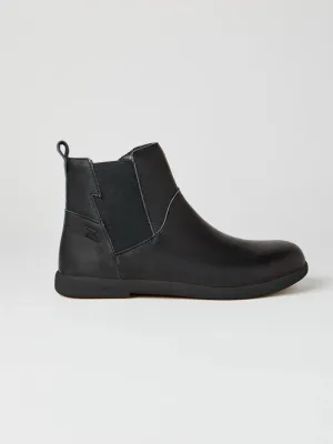 Zig & Star: Rockit School Boots - Black Leather